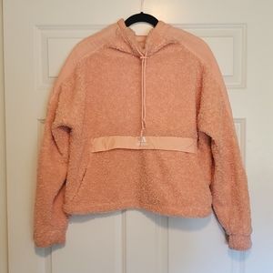 Pink Adidas fleece pullover (US women's size small)